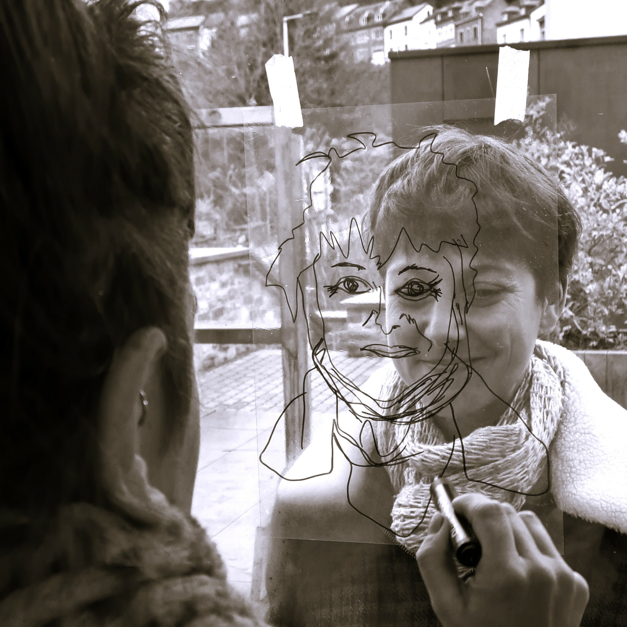 Rouge Crayon-Inviter au dessin dans l'Espace Public